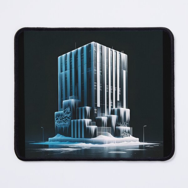 Item preview, Icy Noir: Serene Stripes, Graffiti Architecture designed and sold by ByDigitalDream.