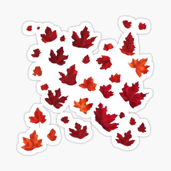 Item preview, Colorful Leaves Pattern Red designed and sold by Aquillashop.