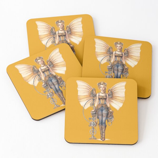 Item preview, Steampunk Fairy With Blonde Hair designed and sold by FlutterbyFairy.