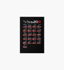 Calendar F1 2018 circuits sport Art Board