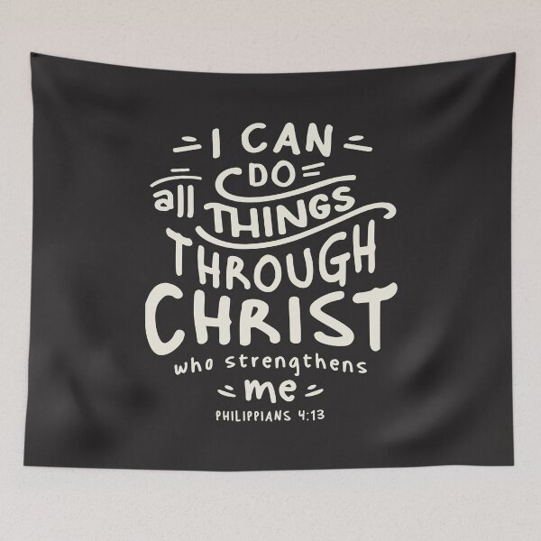 Item preview, All Things Possible - Philippians 4:13 Christian Quote designed and sold by cidolopez.
