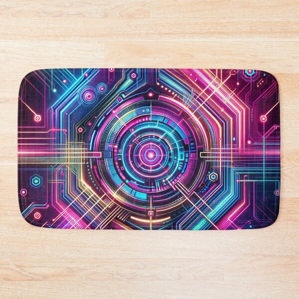 Item preview, Step into the Future with Futuristic Neon Abstract Patterns designed and sold by The-Library.