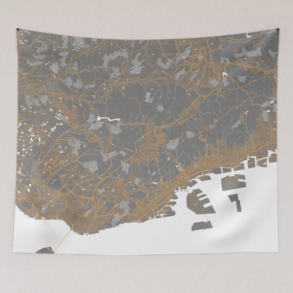 Item preview, Kobe City Map of Kansai, Japan - Bauhaus designed and sold by deMAP.