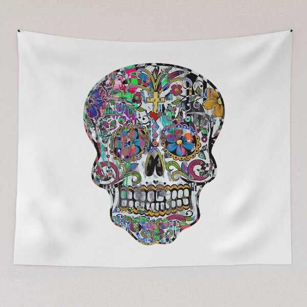 Item preview, Mexican Skull Graffiti designed and sold by blackink-design.