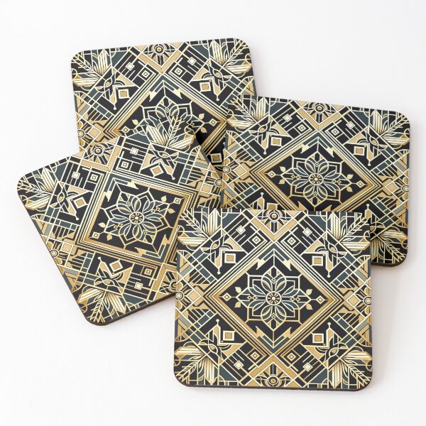 Item preview, Elevate Your Space with Sophisticated Art Deco Inspired Patterns designed and sold by The-Library.