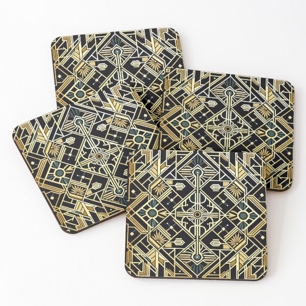 Item preview, Elevate Your Space with Sophisticated Art Deco Inspired Patterns designed and sold by The-Library.