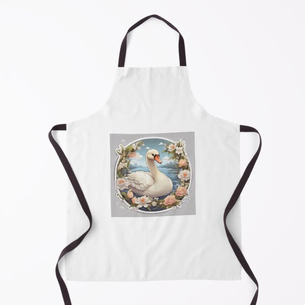 Item preview, Cute swan among roses designed and sold by abdelaziz0.