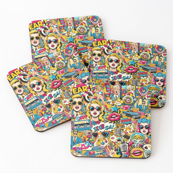 Item preview, Pop Culture Meets Artistry in our Pop Art Extravaganza Patterns designed and sold by The-Library.