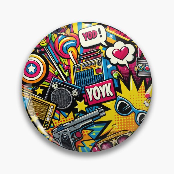Artikelvorschau, Pop Culture Meets Artistry in our Pop Art Extravaganza Patterns entworfen und verkauft von The-Library.