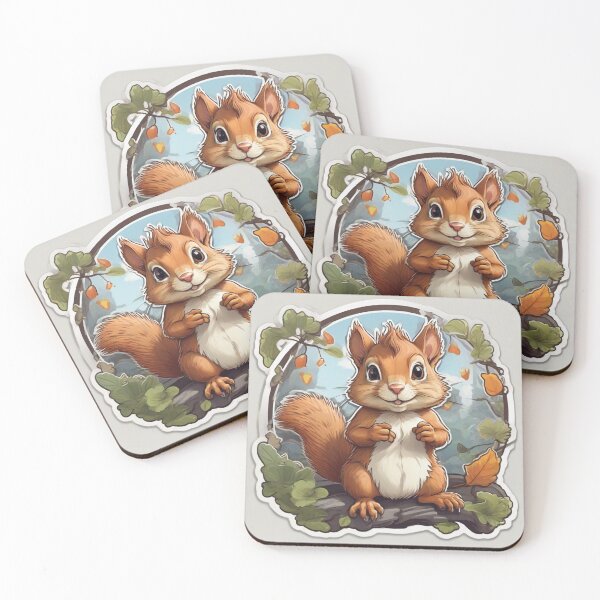 Item preview, Cute squirrel among roses designed and sold by abdelaziz0.