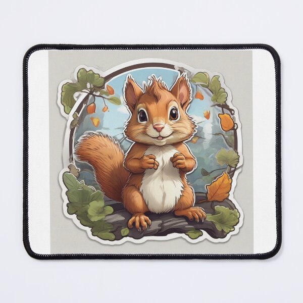 Item preview, Cute squirrel among roses designed and sold by abdelaziz0.