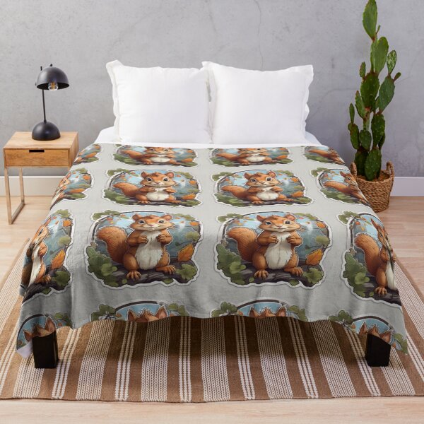 Item preview, Cute squirrel among roses designed and sold by abdelaziz0.
