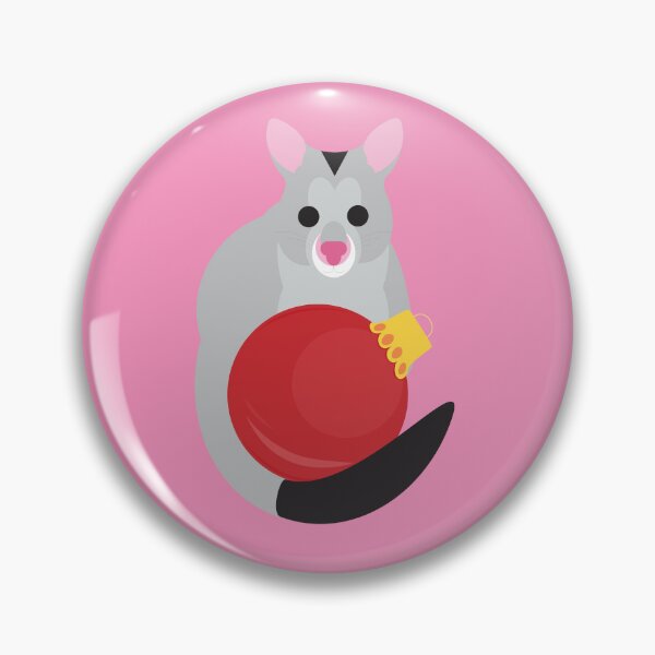 Item preview, Possum with Christmas bauble designed and sold by creativemonsoon.