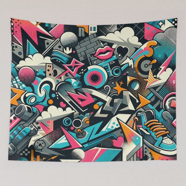 Artikelvorschau, Express Urban Artistry with Graffiti-Inspired Patterns entworfen und verkauft von The-Library.