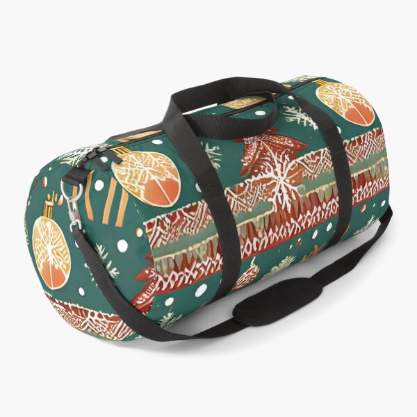 Item preview, Abstract classic snowflakes, reindeer, and ornaments pattern designed and sold by emaotx.