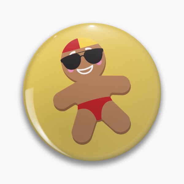 Item preview, Christmas gingerbread man surf lifesaver designed and sold by creativemonsoon.