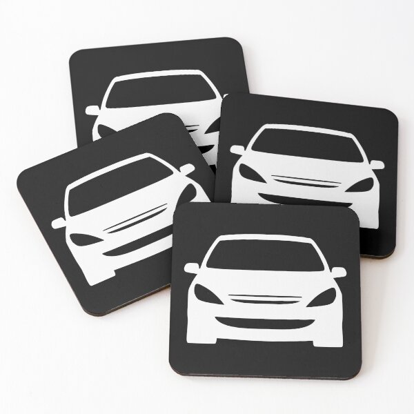 Item preview, Peugeot 307 2001-2005 silhouette art white designed and sold by EdimDesign.