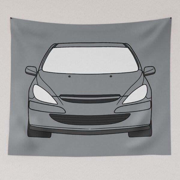 Item preview, Peugeot 307 2001-2005 lined art with colored parts designed and sold by EdimDesign.