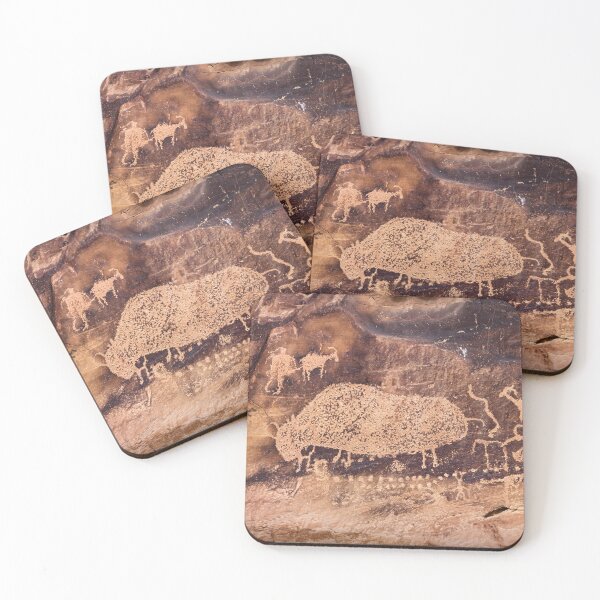 Item preview, Big Buffalo Petroglyph In Nine Mile Canyon designed and sold by Kevin Wellard.