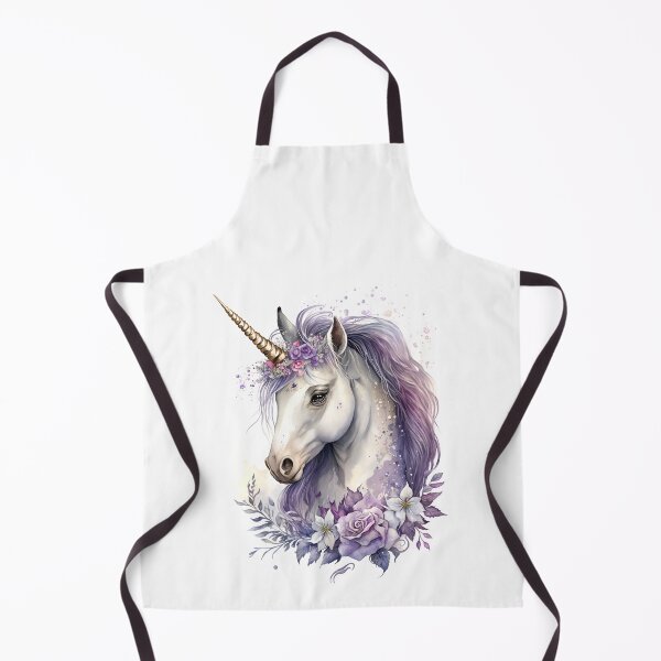 Item preview, Purple Maned Unicorn - Golden Horn designed and sold by FlutterbyFairy.