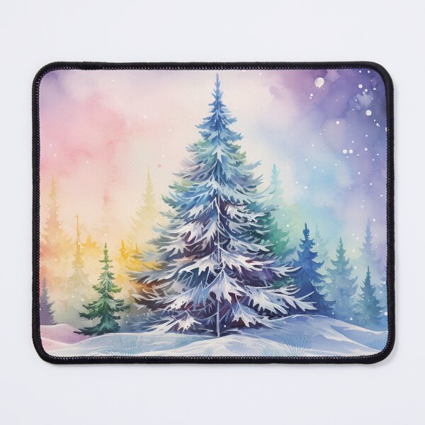 Item preview, Aurora borealis Christmas Tree designed and sold by Red Witch Art.