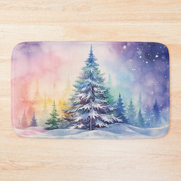 Item preview, Aurora borealis Christmas Tree designed and sold by Red Witch Art.