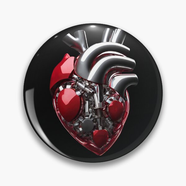Item preview, Engine Heart Motor Red Chrom designed and sold by Aquillashop.