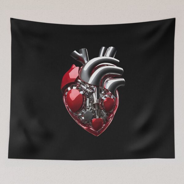 Item preview, Engine Heart Motor Red Chrom designed and sold by Aquillashop.