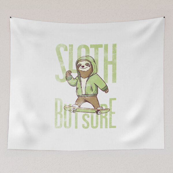 Item preview, Surfer Sloth surfing a Surfskate, skateboard. designed and sold by kongkorakrich.