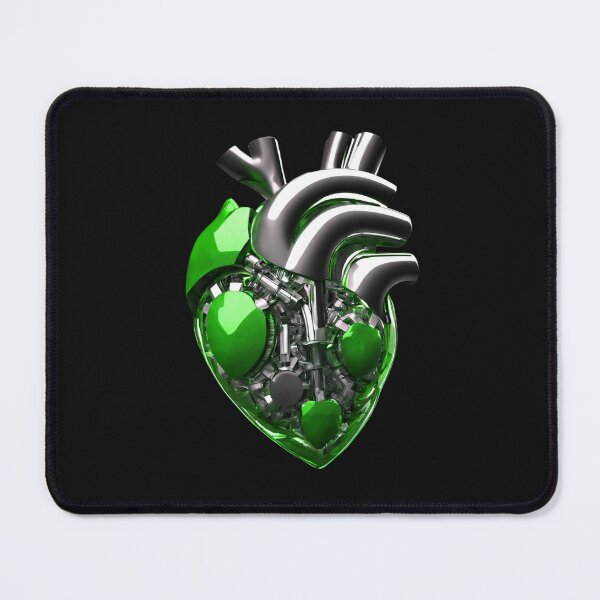 Item preview, Engine Heart Motor Green Chrom designed and sold by Aquillashop.