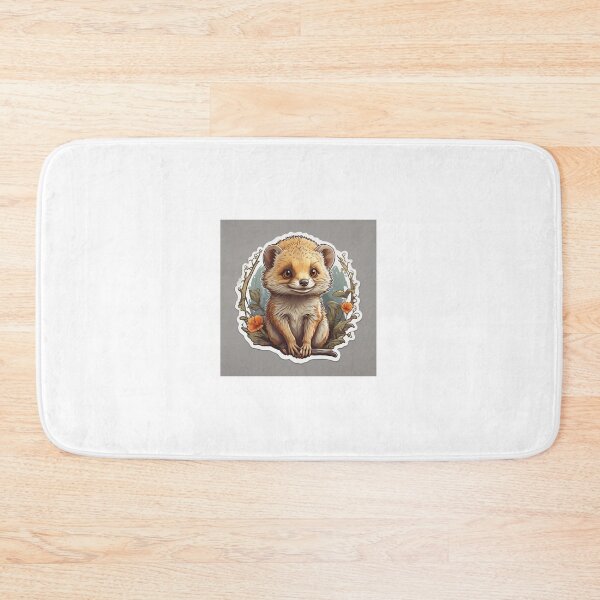 Item preview, Cute mongoose among roses designed and sold by abdelaziz0.