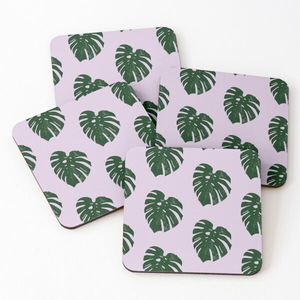 Item preview, Monstera (pink background) designed and sold by Melissathecouch.