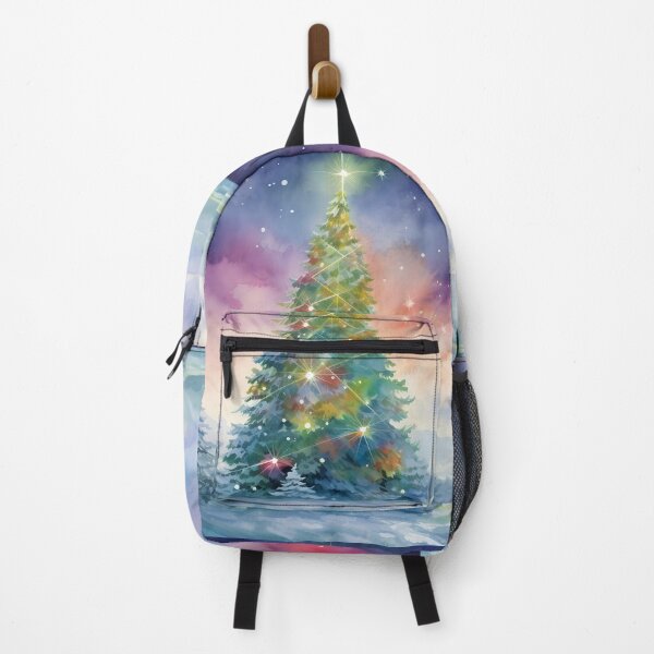 Item preview, Christmas tree and Aurora Borealis designed and sold by Red Witch Art.