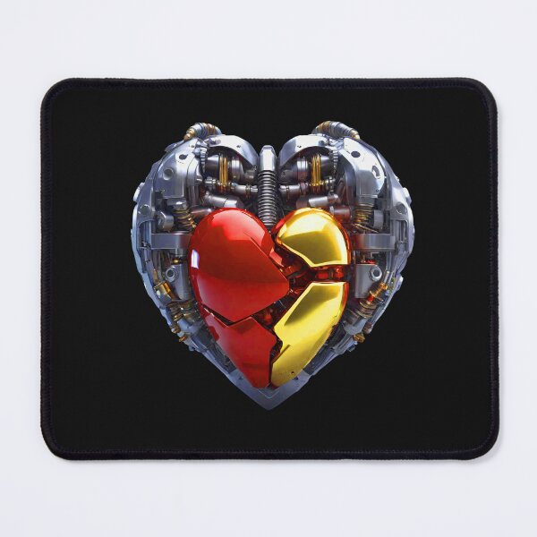 Item preview, Engine Heart Motor Gold Red Chrom designed and sold by Aquillashop.