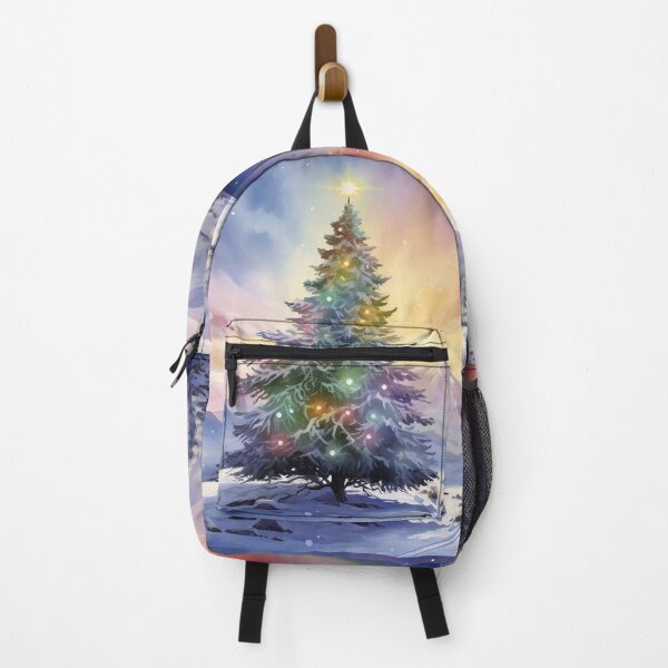 Item preview, Christmas tree and Aurora Borealis designed and sold by Red Witch Art.