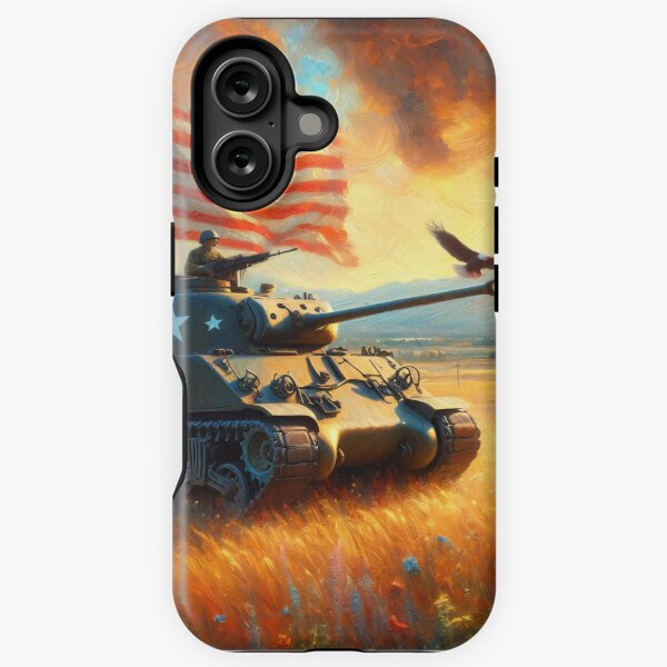 Vista previa del artículo con la obra «M4 Sherman», diseñado y vendido por ClassicRetroism.