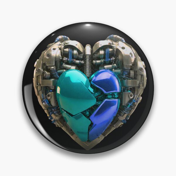 Item preview, Engine Heart Motor Blue Chrom designed and sold by Aquillashop.