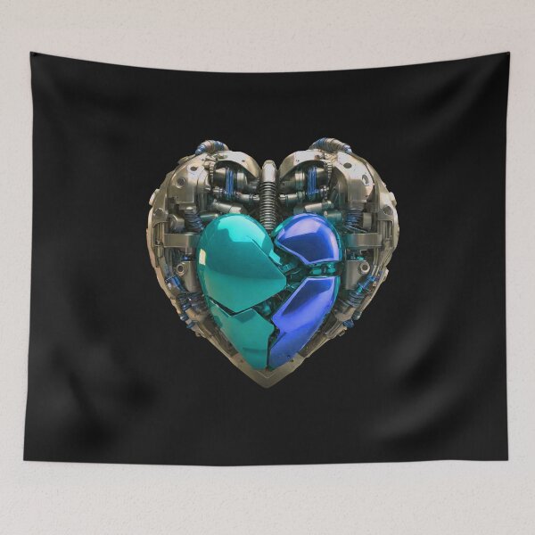 Item preview, Engine Heart Motor Blue Chrom designed and sold by Aquillashop.