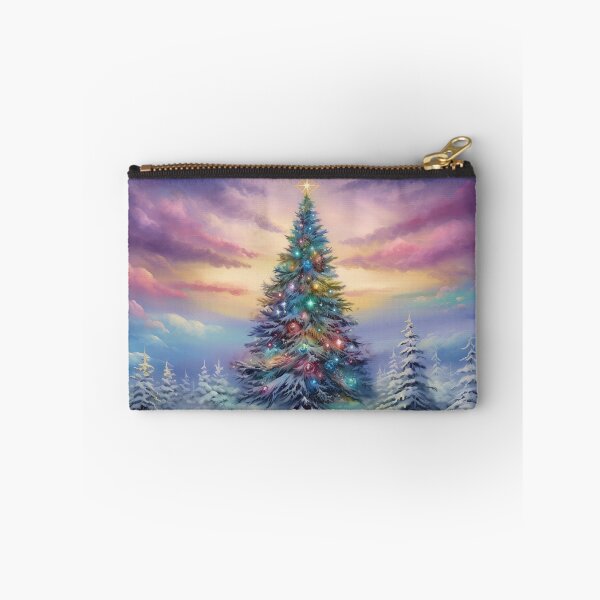 Item preview, Christmas tree and Aurora Borealis designed and sold by Red Witch Art.