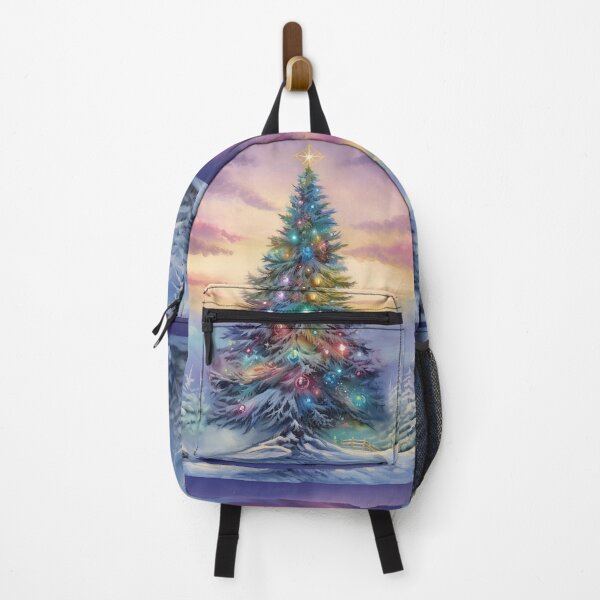 Item preview, Christmas tree and Aurora Borealis designed and sold by Red Witch Art.