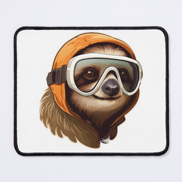 Item preview, Sloth Wearing Ski Goggles designed and sold by VelvetRoom.