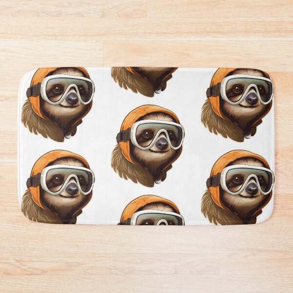 Item preview, Sloth Wearing Ski Goggles designed and sold by VelvetRoom.