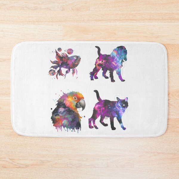 Item preview, pack of galaxy animals stickers, galaxy cat, galaxy dog, galaxy animals designed and sold by what-you-want1.
