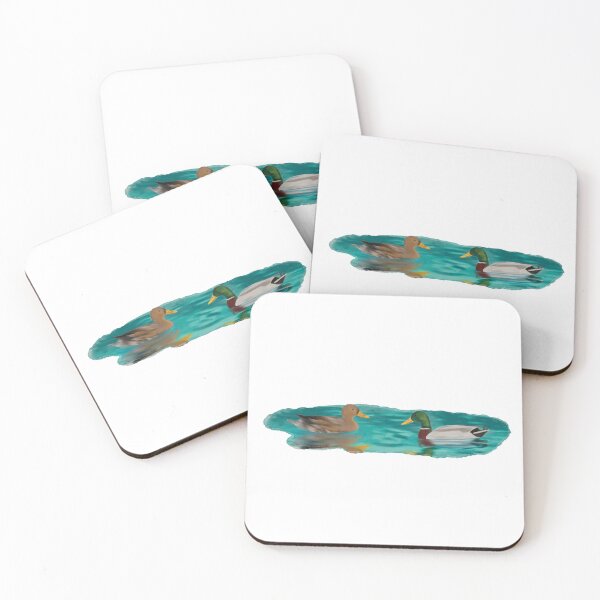 Item preview, Two Swimming Mallard Ducks designed and sold by Juliargw.