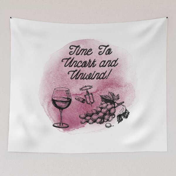 Item preview, Time To Uncork and Unwind! designed and sold by TidyKitchenInc.