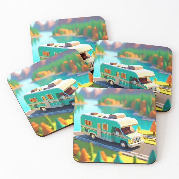 Item preview, Cartoon RV Campervan Motorhome Isometric Styled. 1 of 4. designed and sold by Meridian Threads.