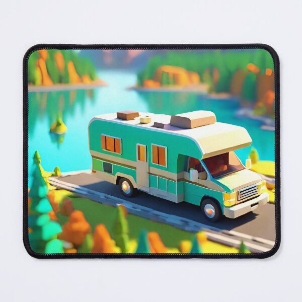 Item preview, Cartoon RV Campervan Motorhome Isometric Styled. 1 of 4. designed and sold by Meridian Threads.