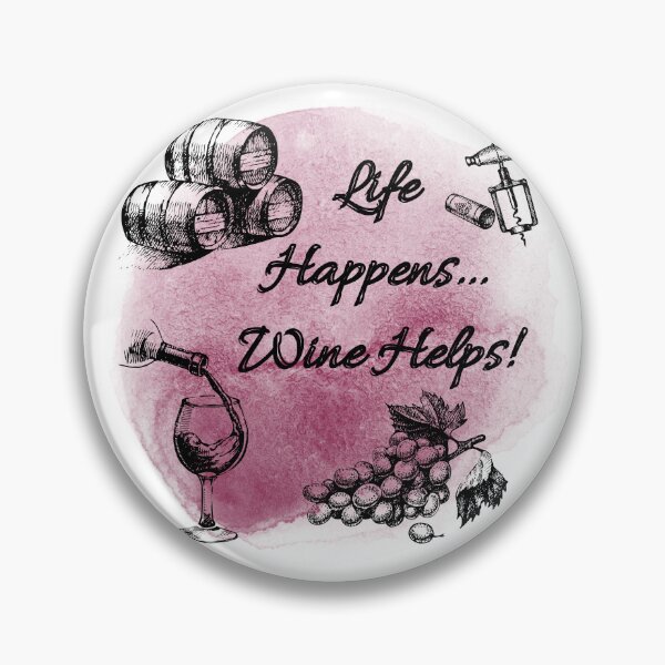 Item preview, Life Happens Wine Helps! designed and sold by TidyKitchenInc.