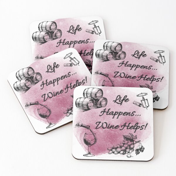Item preview, Life Happens Wine Helps! designed and sold by TidyKitchenInc.