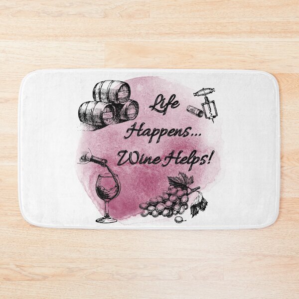 Item preview, Life Happens Wine Helps! designed and sold by TidyKitchenInc.